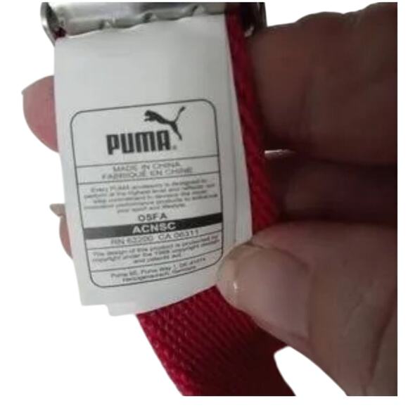 Puma Fuchsia Pink Webbing Belt New with Tag One Size 44" Length - Picture 4 of 8